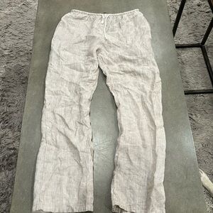 Women’s brandy linen pants (NWT)